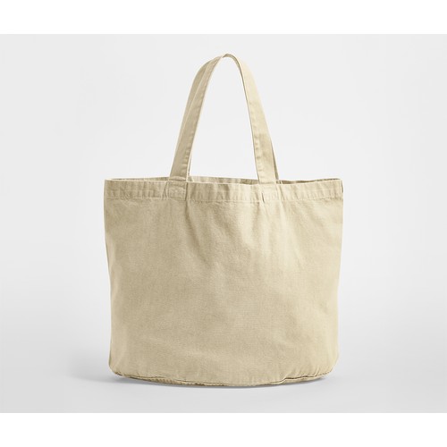 Sac shopping ovale en coton recyclé délavé thumbnail 6