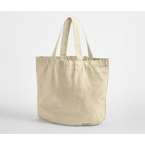 Sac shopping ovale en coton recyclé délavé thumbnail 5