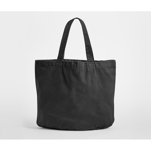 Sac shopping ovale en coton recyclé délavé thumbnail 6