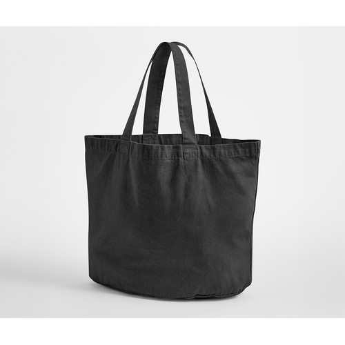 Sac shopping ovale en coton recyclé délavé thumbnail 5
