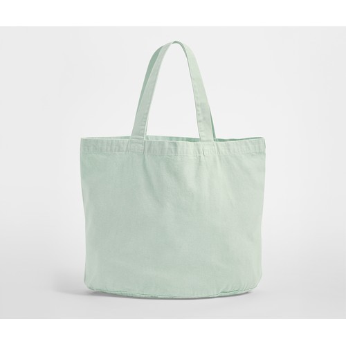 Sac shopping ovale en coton recyclé délavé thumbnail 6