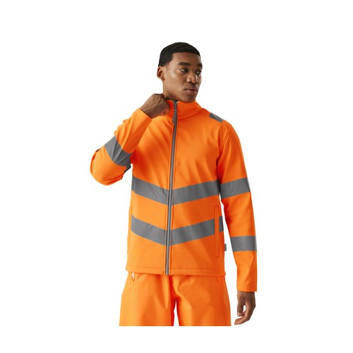 Veste Softshell 2 couches visibilité augmentée