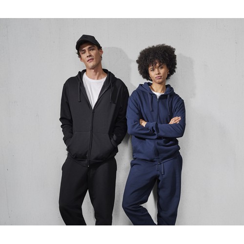 Sweat zippé à capuche unisexe