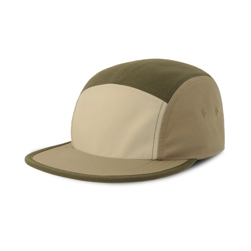 Casquette 5 pans visière plate effet délavé