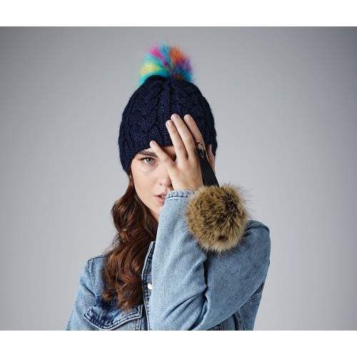 Porte-clés Pop Pom en fourrure