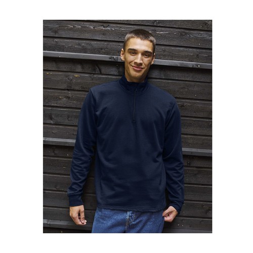 Sweat col zippé unisexe