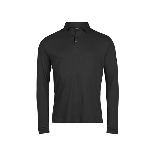 Polo manches longues en coton Pima thumbnail 4