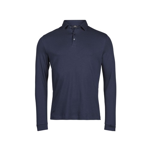 Polo manches longues en coton Pima thumbnail 4