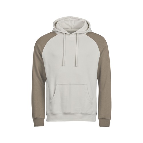 Sweat à capuche bicolore