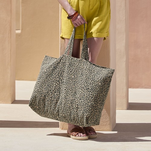 Sac shopping grand volume léopard thumbnail 5