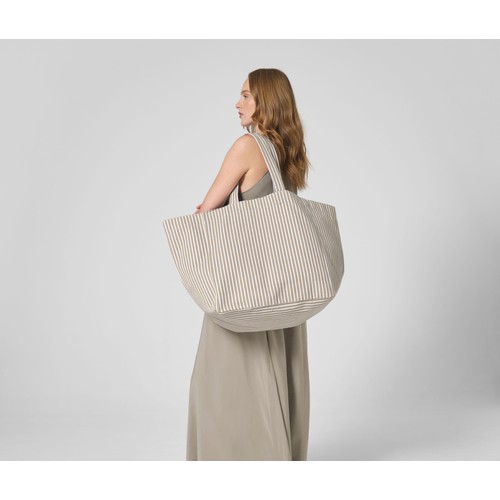Grand sac de plage rayé