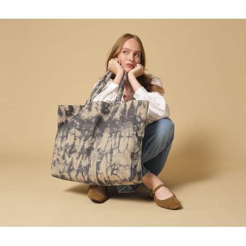 Sac shopping en toile tie-dye