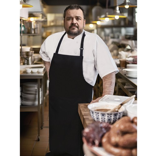 Tablier à bavette oversize avec poche