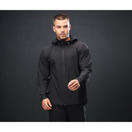 Sweat à capuche zippé de sport unisexe