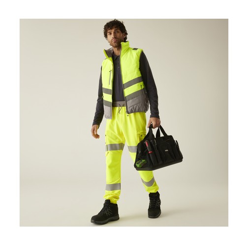 Bodywarmer matelassé visibilité augmentée