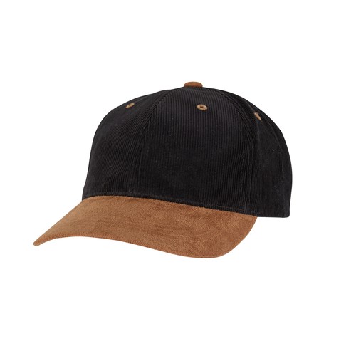 Casquette en velours côtelé et suédine thumbnail 5