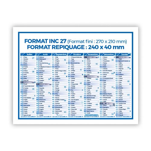 STANDARD | Calendrier bancaire 2026 - 2