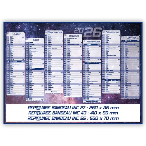 CONSTELLATIONS | Calendrier bancaire thématique 2026 - 2