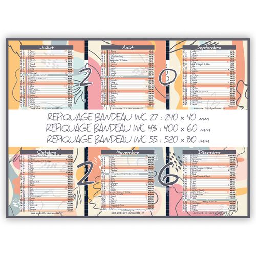 MODERNE & DESIGN | Calendrier bancaire thématique 2026 - 2