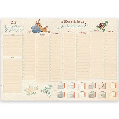 Sous-mains 2026 | Jean de la Fontaine - 3