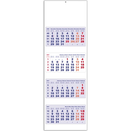 CALENDRIER FEUILLETS TRIPTYQUE_INT 4 LUXE 4M_2027