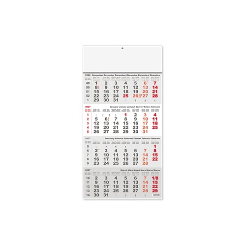 CALENDRIER FEUILLETS TRIPTYQUE_INT 2 BASIC 4M_ 2027 - 1