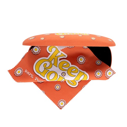 Etui à lunettes rigide avec microfibre - 1