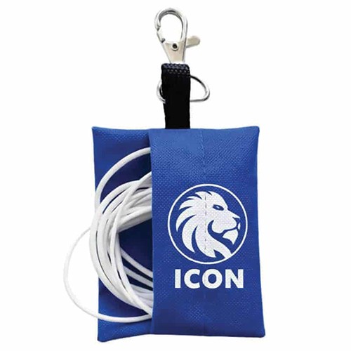 Porte-clés étui pour écouteurs