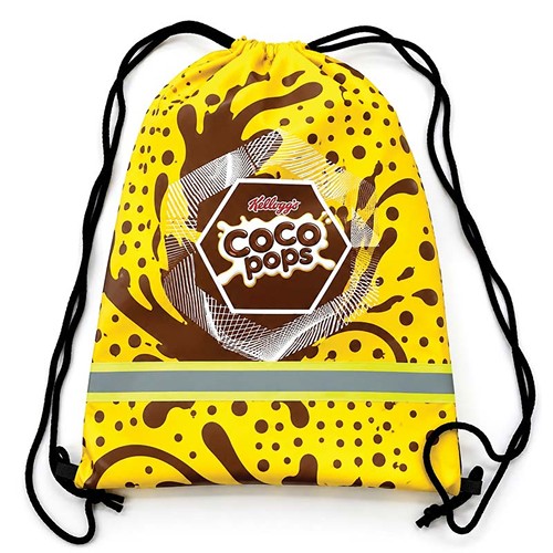 Sac à dos cordelette avec bande réfléchissante
