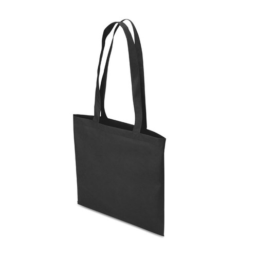 black TOTECOLOR Bolsa de la compra non woven