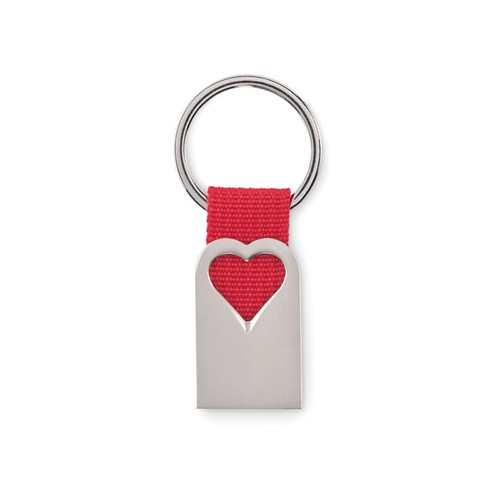 BONHEUR Porte clef coeur en métal - 3