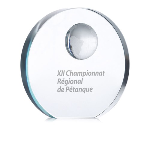 MONDAL Trophée globe en verre - 3
