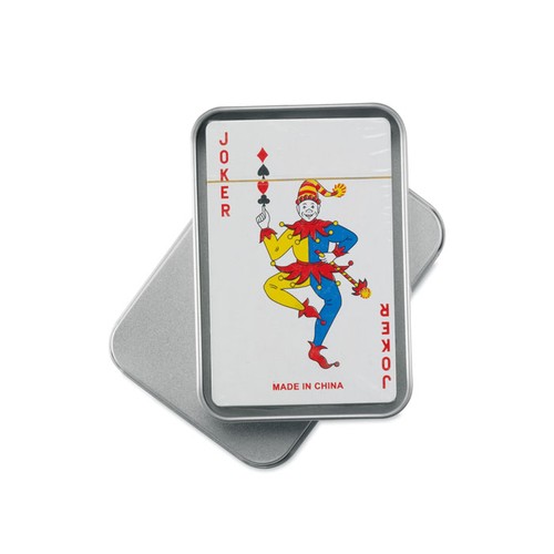 AMIGO Cartes à jouer boîte étain - 2