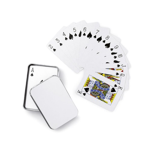 AMIGO Cartes à jouer boîte étain - 3