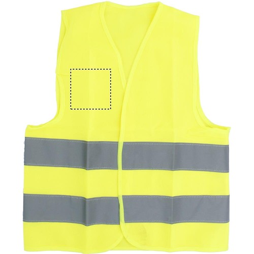 Emplacement de marquage : poitrine droite