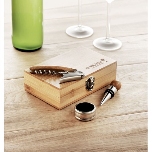 SONOMA Coffret de sommelier en bambou - 4