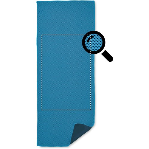 Emplacement de marquage : serviette, avant