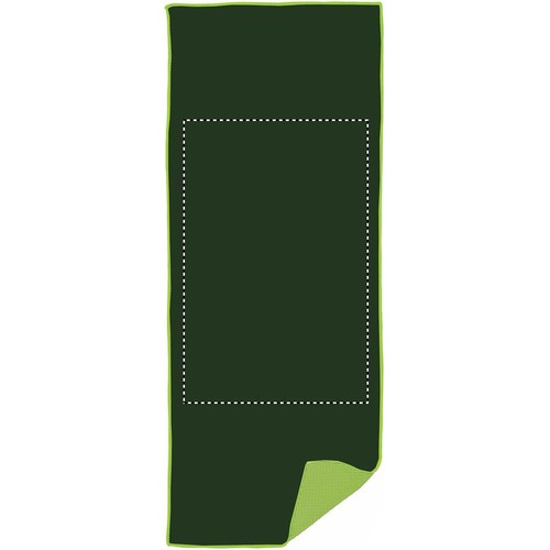 Emplacement de marquage : serviette, arrière