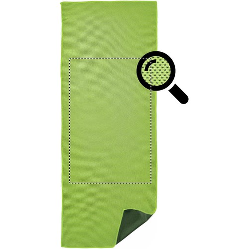 Emplacement de marquage : serviette, avant
