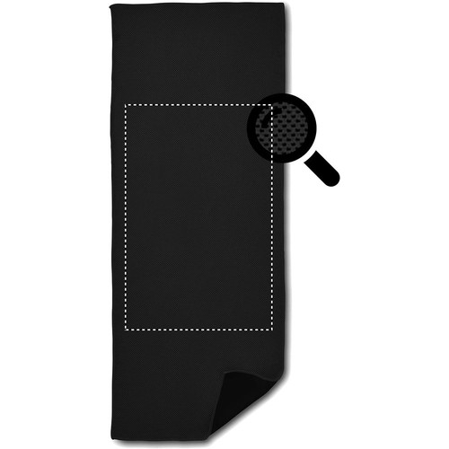 Emplacement de marquage : serviette, avant
