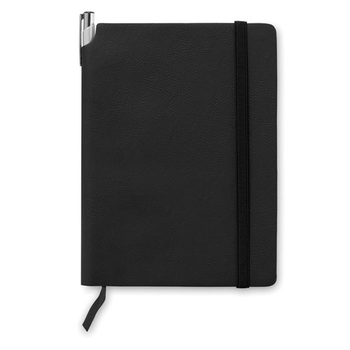black SOFTNOTE Libreta A5 con tapa de PU