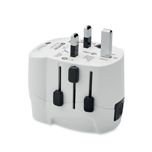 white PRO LIGHT USB Light 2x USB. 3-pole