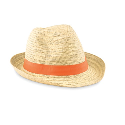 orange BOOGIE Sombrero de paja