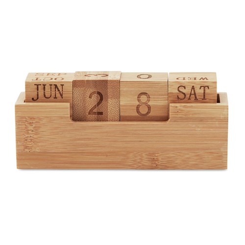 madera KARENDA Calendario de bambú
