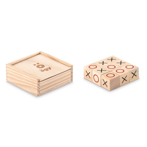 TIC TAC TOE Juego tres en raya de madera