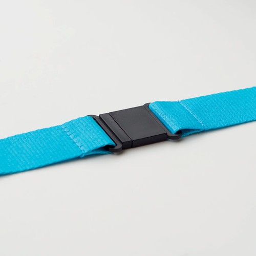 turquesa WIDE LANY Lanyard 25mm con mosquetón