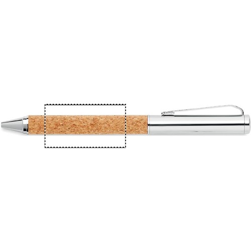 Emplacement de marquage : corps du stylo bille