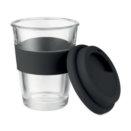 black ASTOGLASS Vaso de cristal de 350 ml