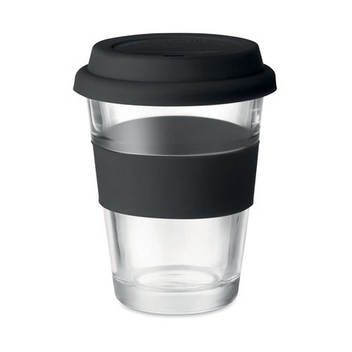 black ASTOGLASS Vaso de cristal de 350 ml