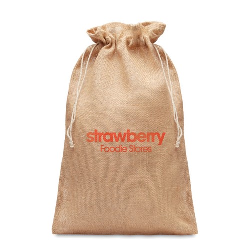 JUTE LARGE Grand sac cadeau en jute 30x47 - 3